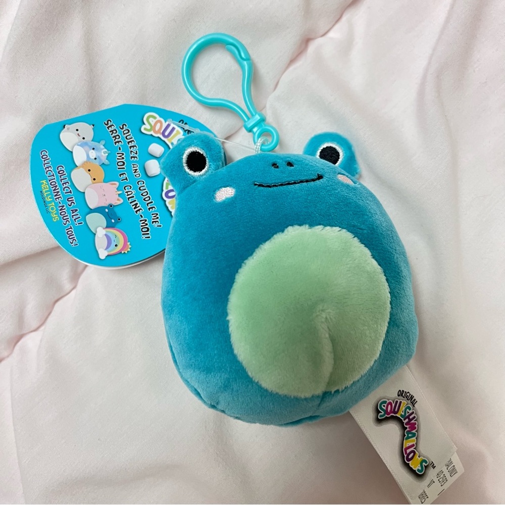 Squishmallow Ludwig the Frog CLIP 3.5" BNWT